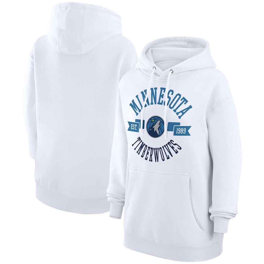 

Пуловер с капюшоном G-III 4Her by Carl Banks Minnesota Timberwolves, белый