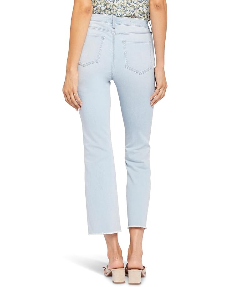 

Джинсы NYDJ High-Rise Slim Bootcut Ankle w/ Fray in Brightside, цвет Brightside