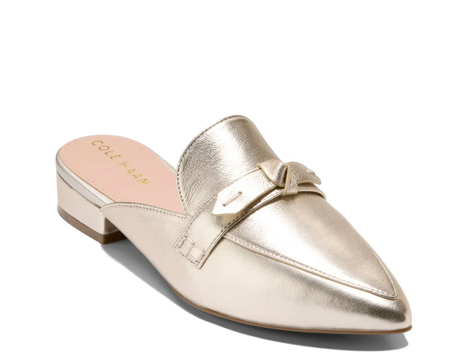 

Лоферы Piper Bow Mule Cole Haan, золотой/металлик