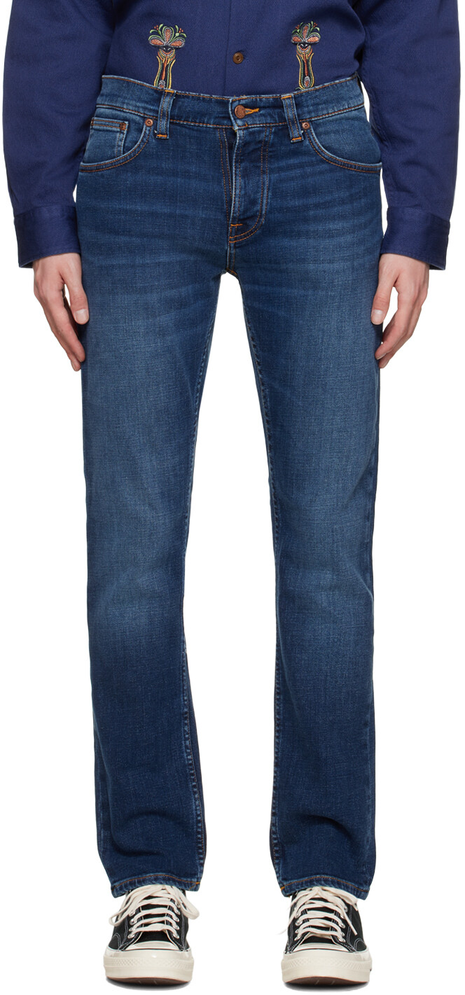 

Джинсы Nudie Джинсы цвета индиго Grim Tim Nudie Jeans