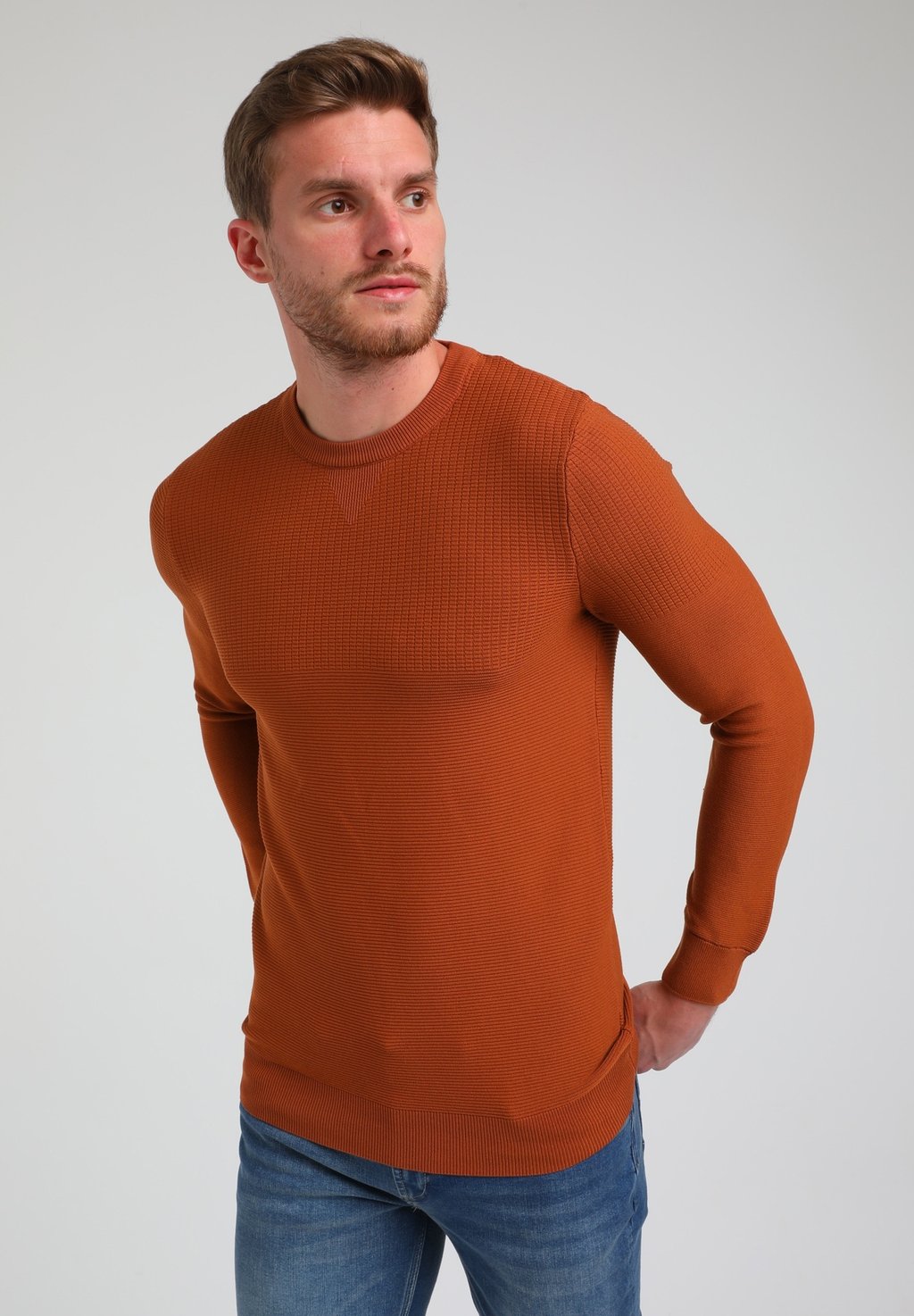 цена Вязаный свитер ROUND NECK Gabbiano, цвет copper