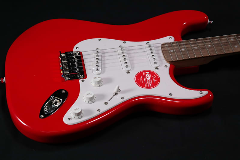 Электрогитара Squier Sonic Stratocaster HT - Laurel Fingerboard - White Pickguard - Torino Red - 069 цена и фото