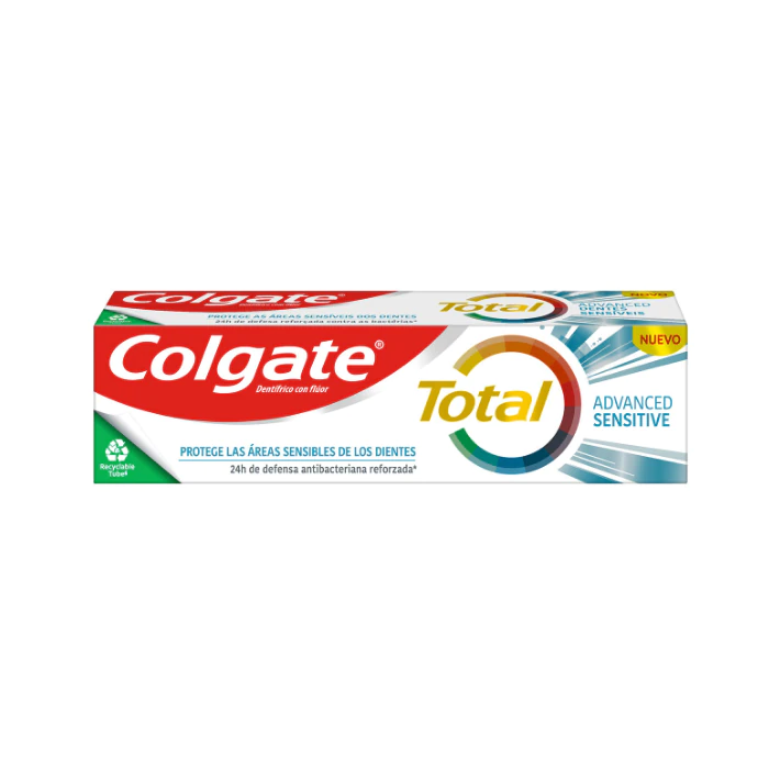 Зубная паста Total Advanced Sensitive Pasta de Dientes Colgate, 75 ml зубная паста acción total efecto visible pasta de dientes colgate 75 ml