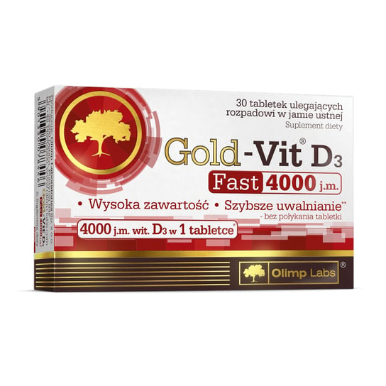 Olimp Labs, Gold-Vit D3 Fast 4000 МЕ, 30 таблеток