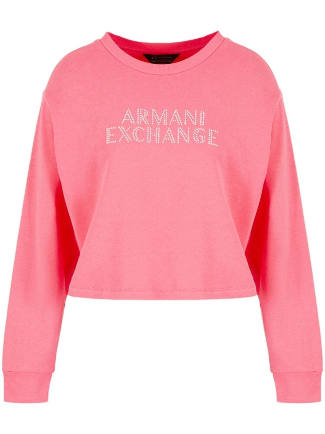 

Armani Exchange толстовка с логотипом, розовый