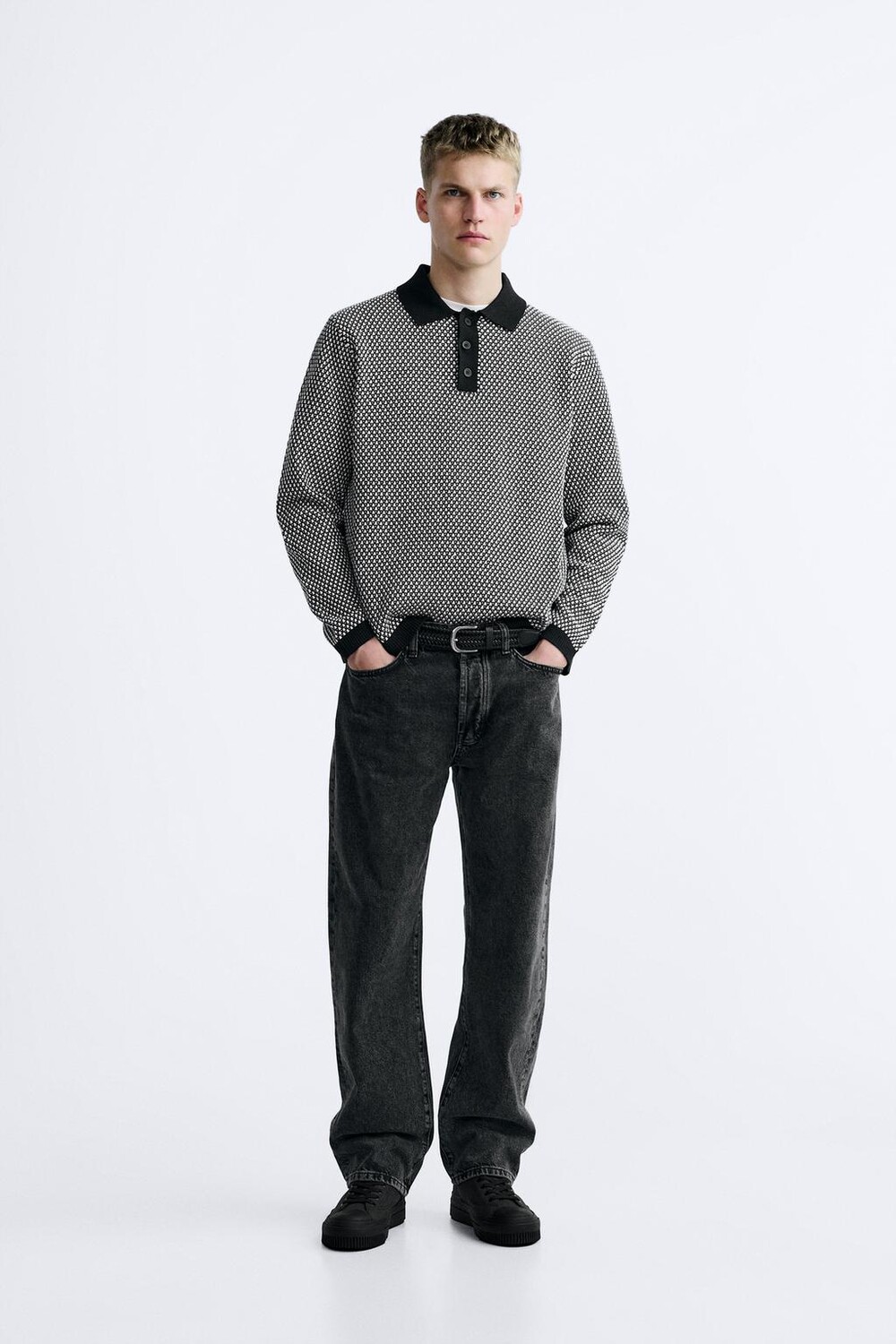 

Высокие кроссовки ZARA, черный