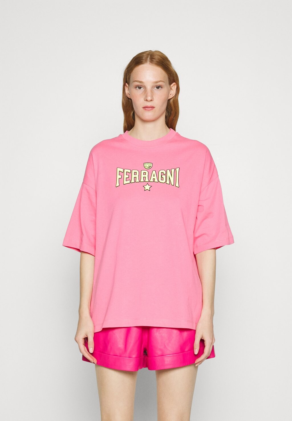 

Футболка с принтом ФУТБОЛКИ CHIARA FERRAGNI, розовый