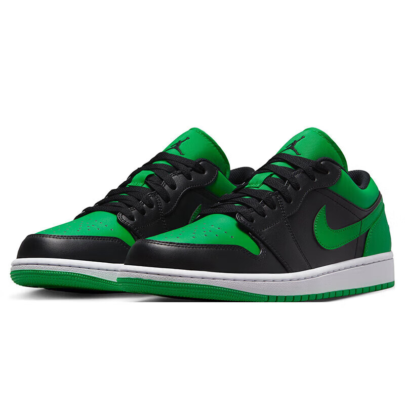 Кроссовки мужские Nike AJ1 Joe Air Jordan 1 баскетбольные, черный / зеленый кроссовки nike размер 40 5 зеленый черный