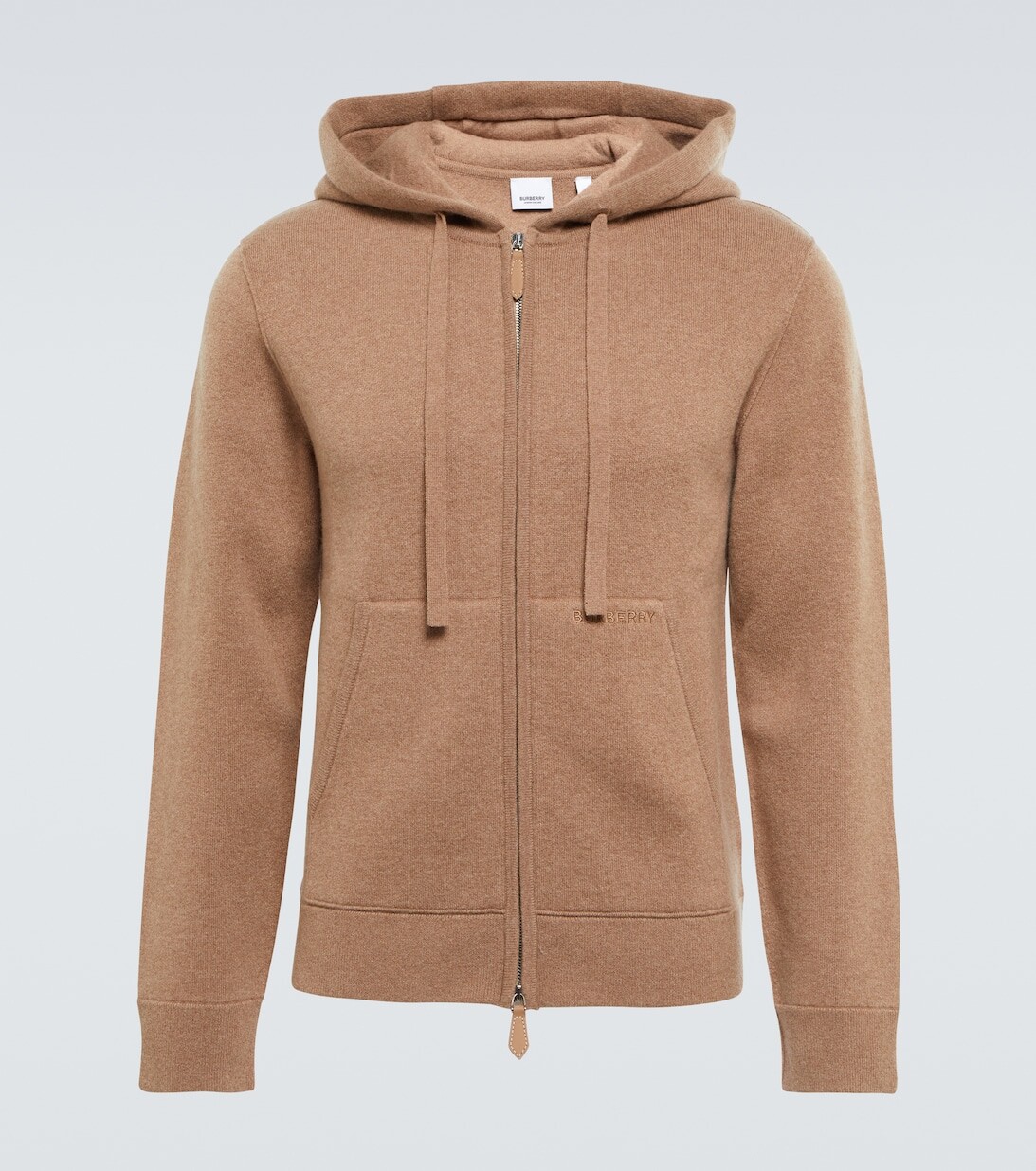 

Худи из смесового кашемира Burberry, бежевый
