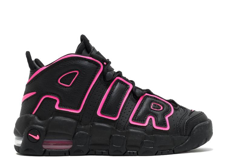 Nike air uptempo on sale pink and black