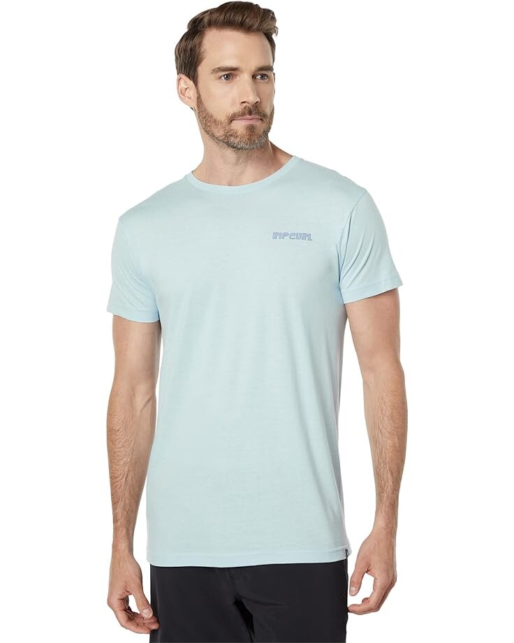 

Футболка Rip Curl Surf Revival Short Sleeve Tee, цвет Zen Blue