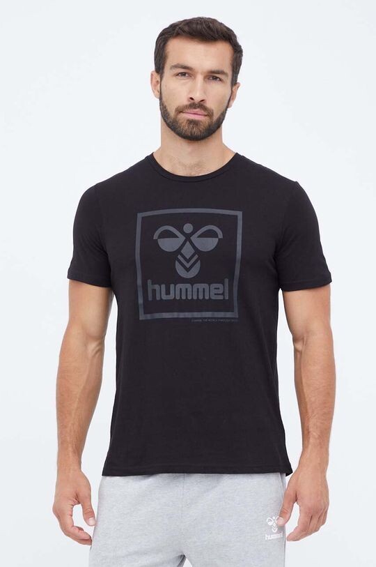 

Хлопковая футболка Hummel, черный