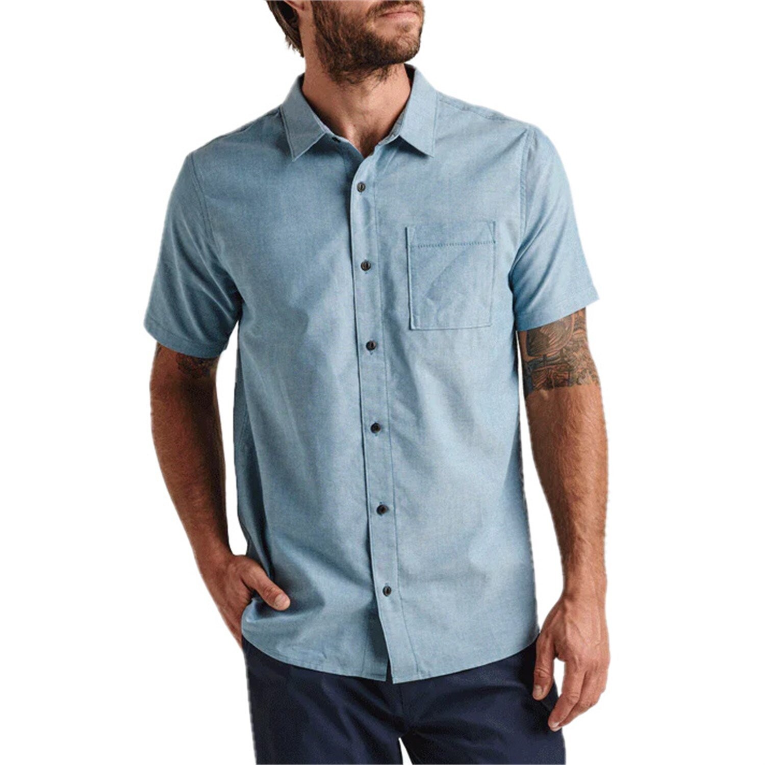 

Рубашка Roark Well Worn Short-Sleeve, синий