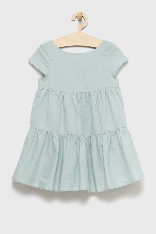 

Детское льняное платье United Colors of Benetton, синий