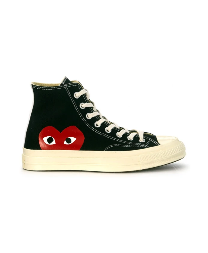 

Высокие кроссовки с большим сердцем Comme Des Garçons Play, черный