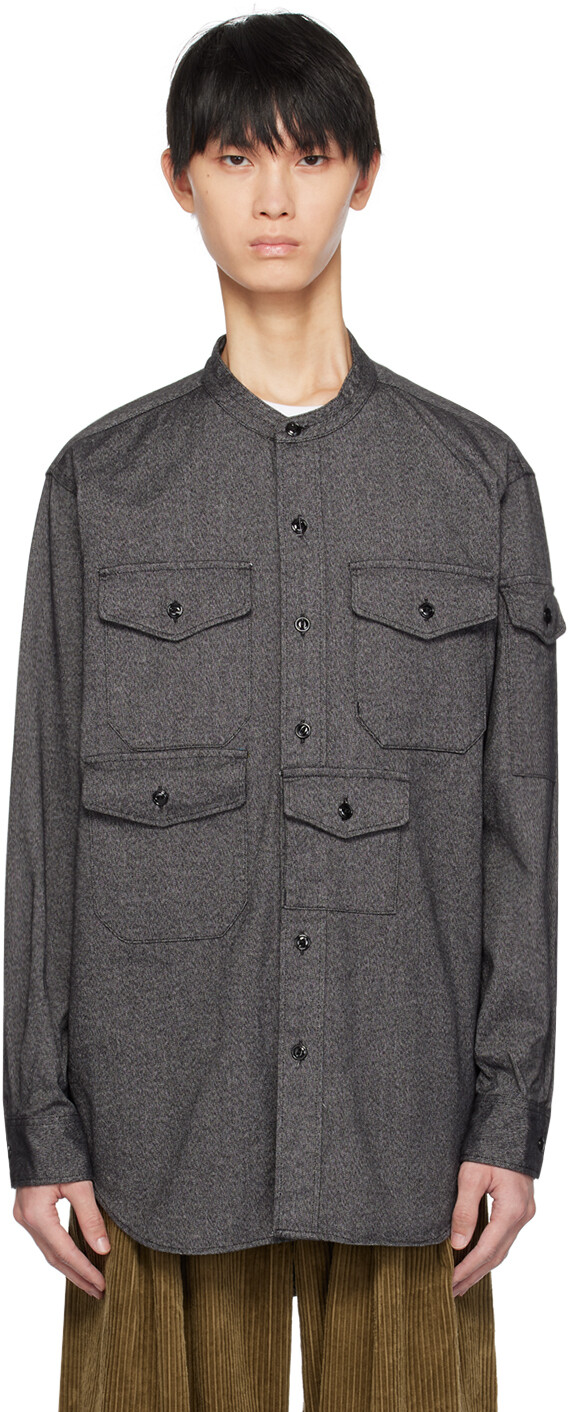 

Серая рубашка с карманом Engineered Garments