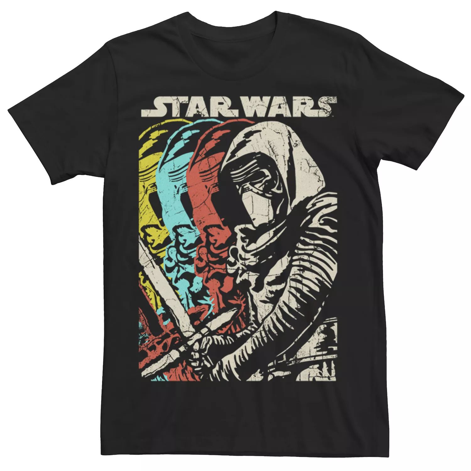 цена Мужская цветная футболка The Force Awakens Kylo Ren Star Wars
