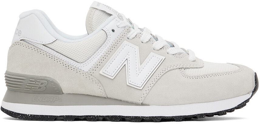 

Серые кроссовки 574 Core New Balance, цвет Nimbus cloud/White