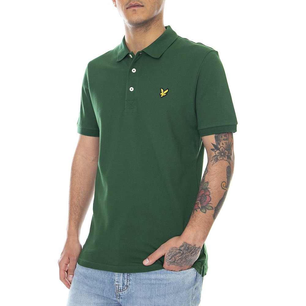 Поло с коротким рукавом Lyle & Scott Plain, зеленый футболка lyle
