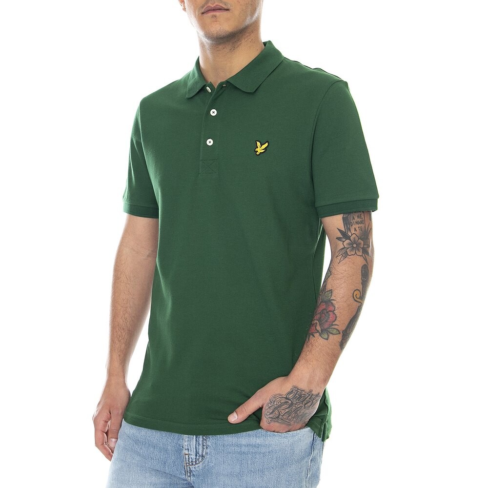 

Поло с коротким рукавом Lyle & Scott Plain, зеленый