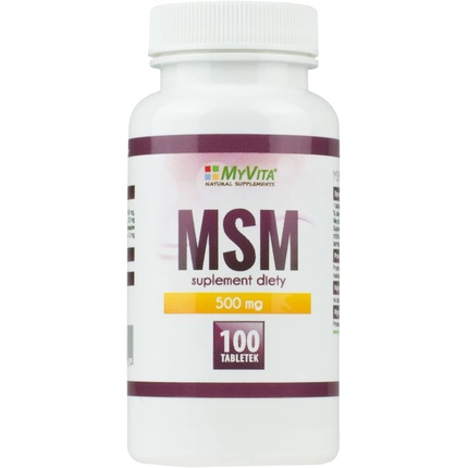 Msm 500 мг метилсульфонилметана 100 таблеток, Myvita myvita органическое соединение серы мсм 500 мг 100 таблеток