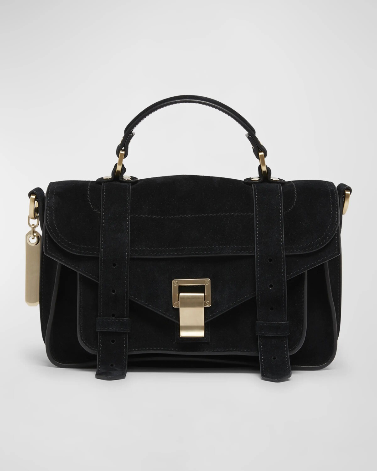 

Маленькая замшевая сумка через плечо PS1 Proenza Schouler, черный