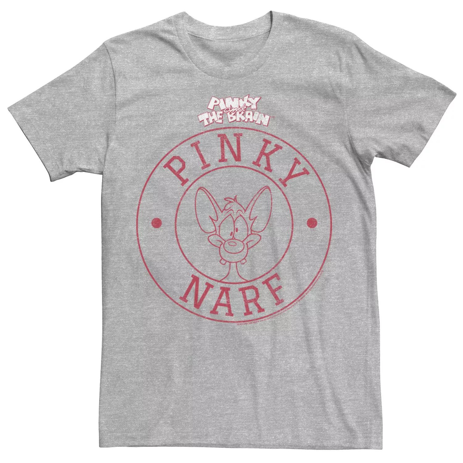 Мужская футболка с логотипом Pinky And The Brain Pinky Narf Licensed Character