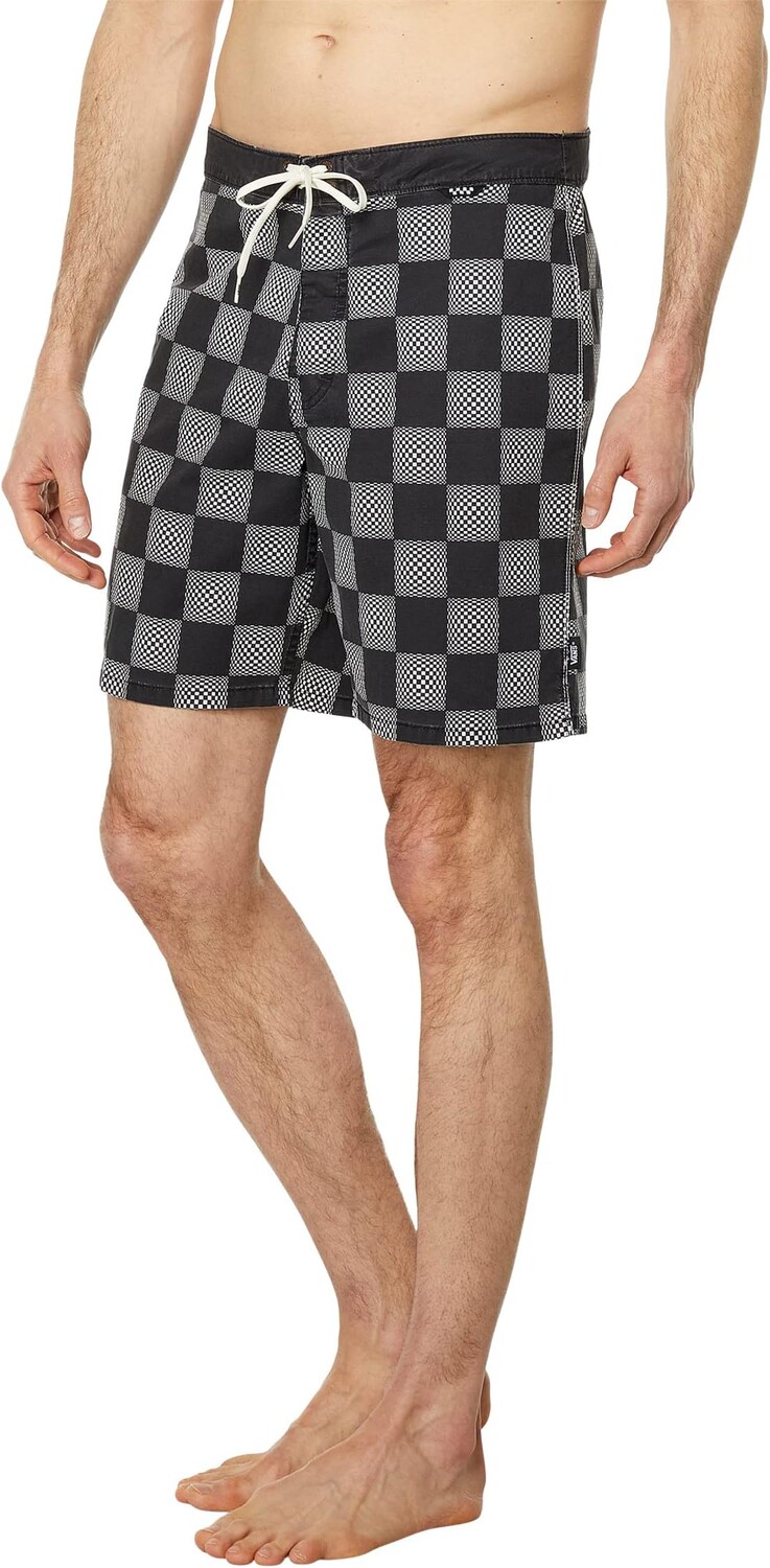 

Шорты для плавания в клетку Daily Vintage Check 18 дюймов Vans, цвет Black/White