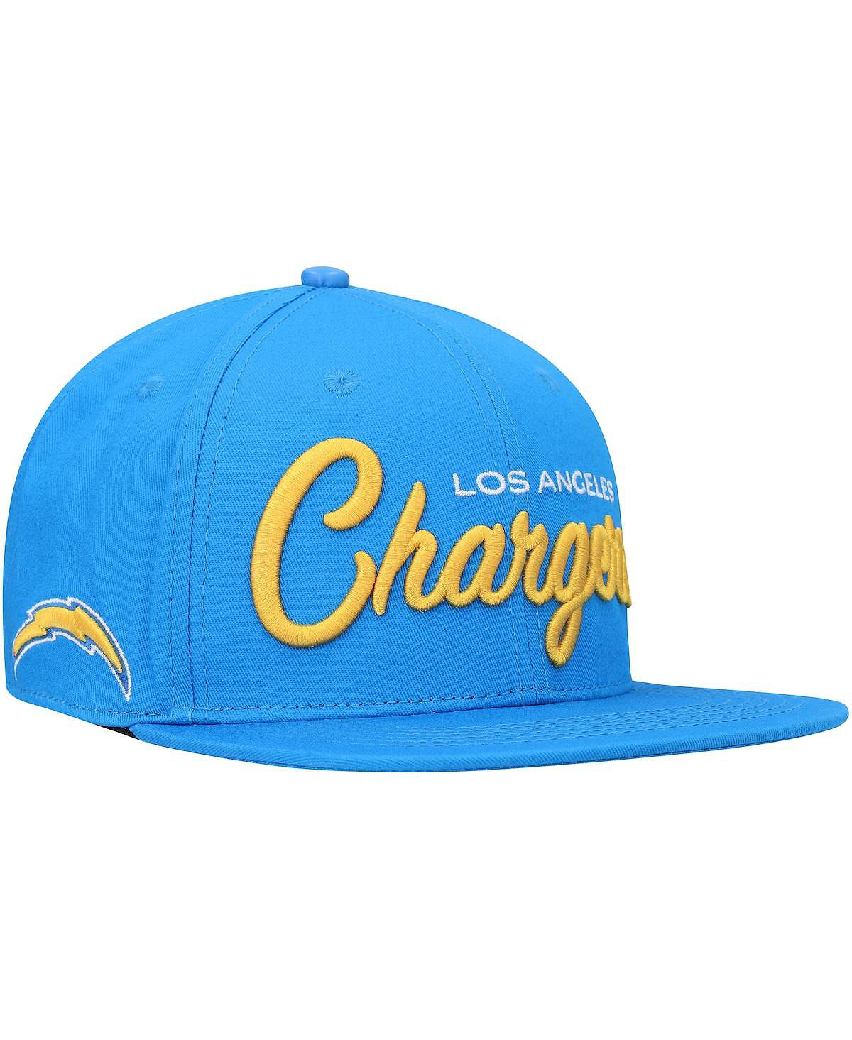 Мужская кепка Snapback с надписью Los Angeles Chargers пудрово-синего цвета Pro Standard