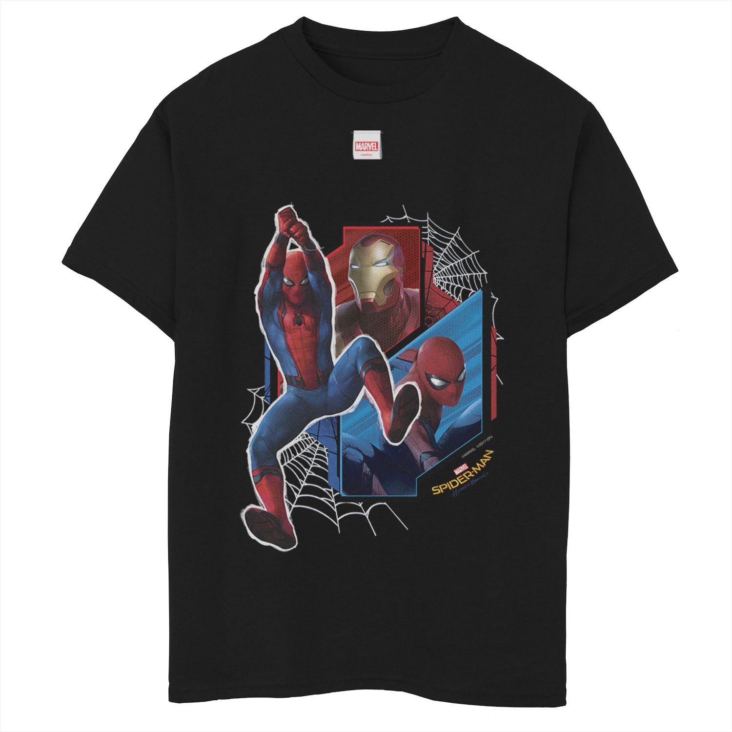 Футболка с рисунком «Человек-паук» Marvel для мальчиков 8–20 лет, команда «Железный человек» Marvel футболка с рисунком комиксов человек паук marvel для мальчиков 8–20 лет marvel