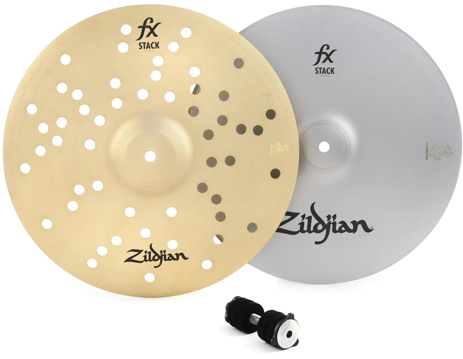 

14-дюймовые тарелки Zildjian FX Stacks с креплением для тарелок