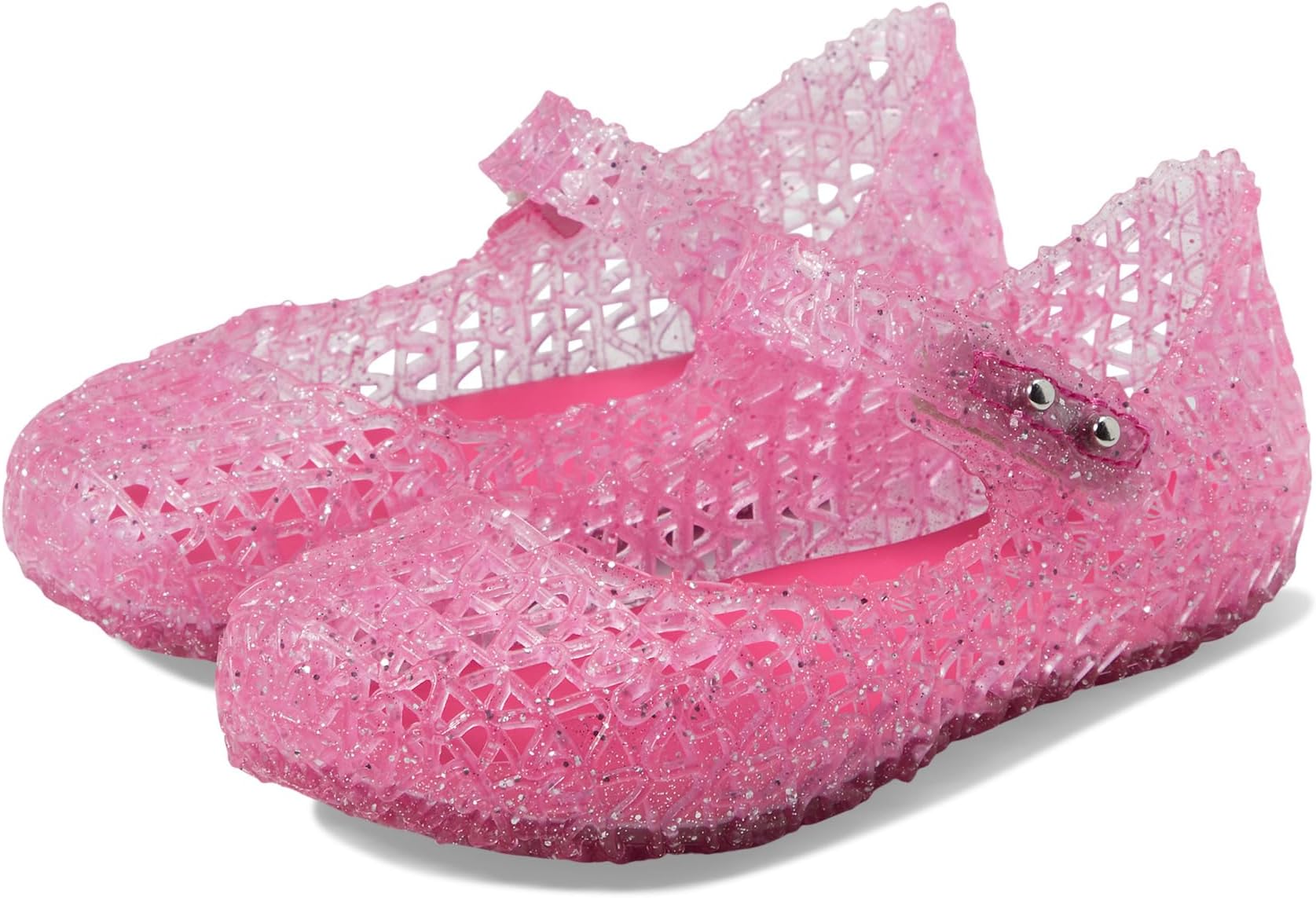 Балетки Campana Papel BB Mini Melissa, цвет Pink Glitter 1