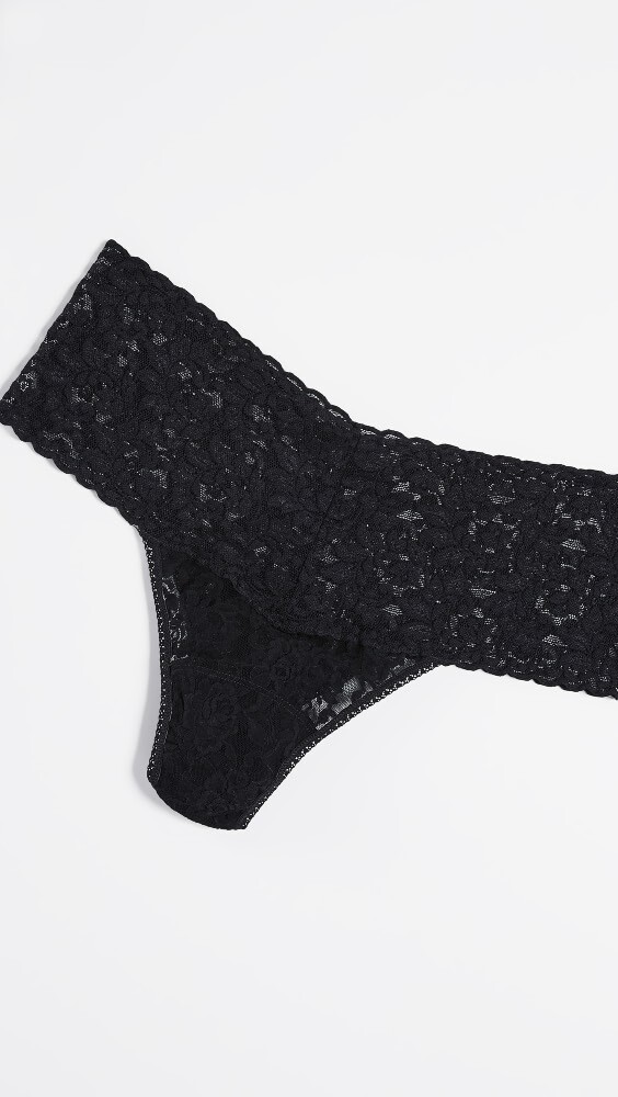 

Стринги Hanky Panky Extended Size Retro Lace, черный