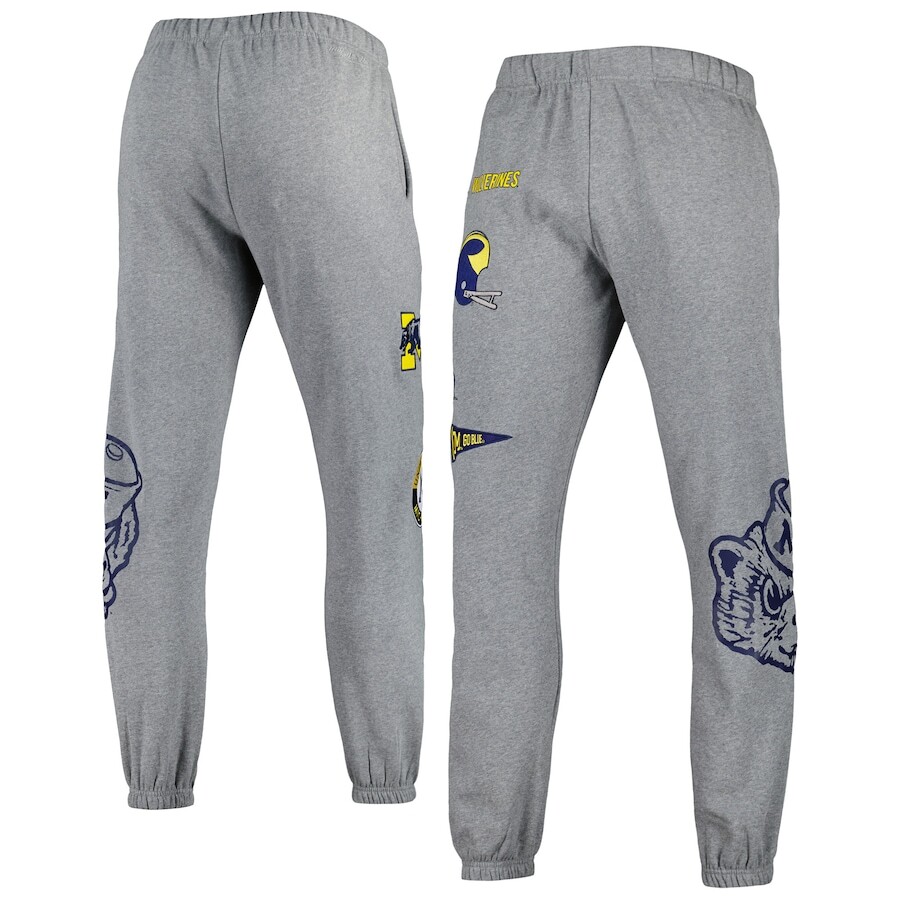

Спортивные брюки Mitchell & Ness Michigan Wolverines, серый