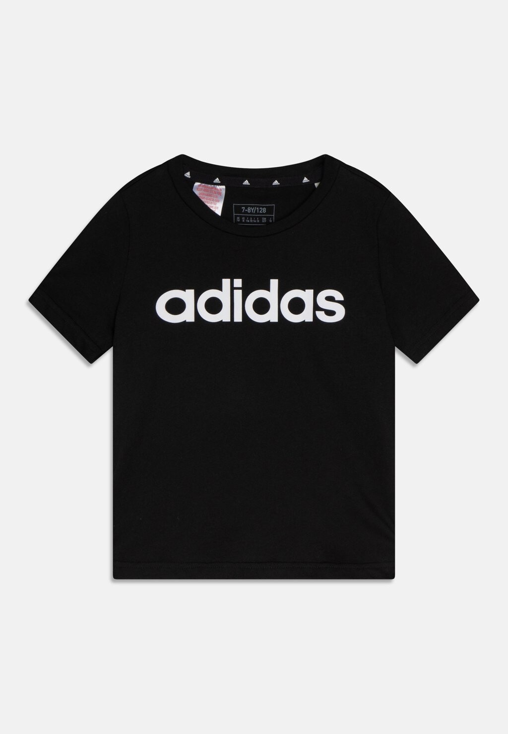 

Футболка с принтом Adidas, чёрная/белая