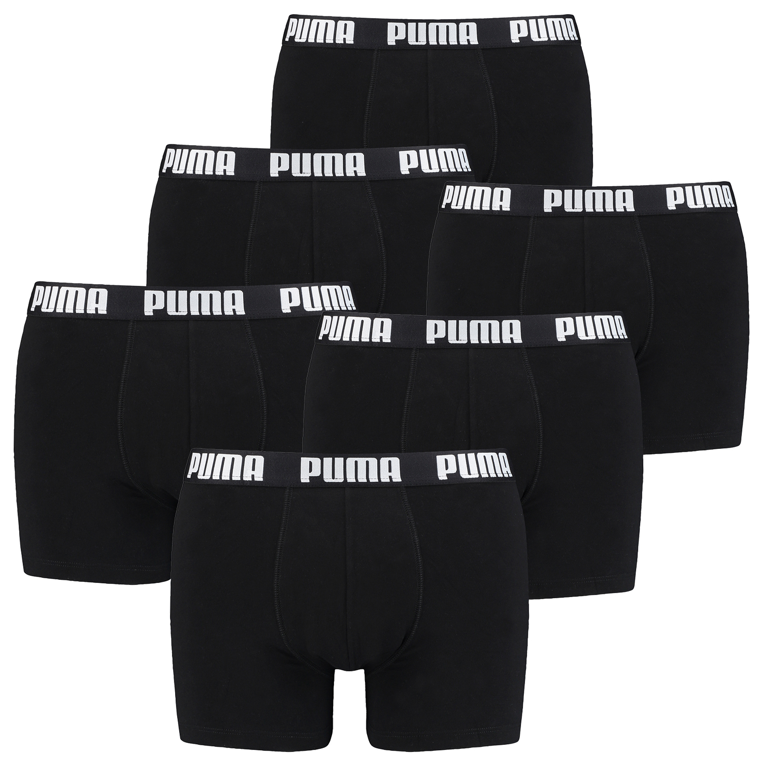 Боксеры Puma Boxershorts PUMA EVERYDAY BOXER 6P, цвет 001 - Black
