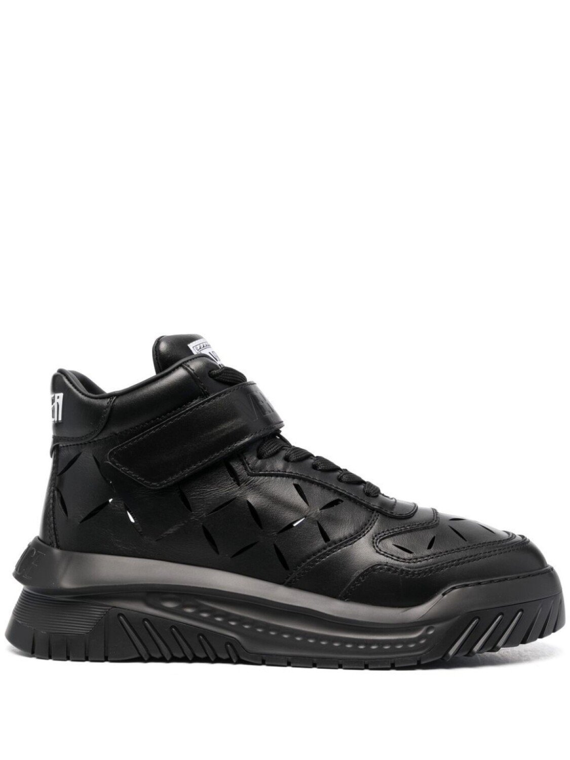 

Versace высокие кроссовки, черный
