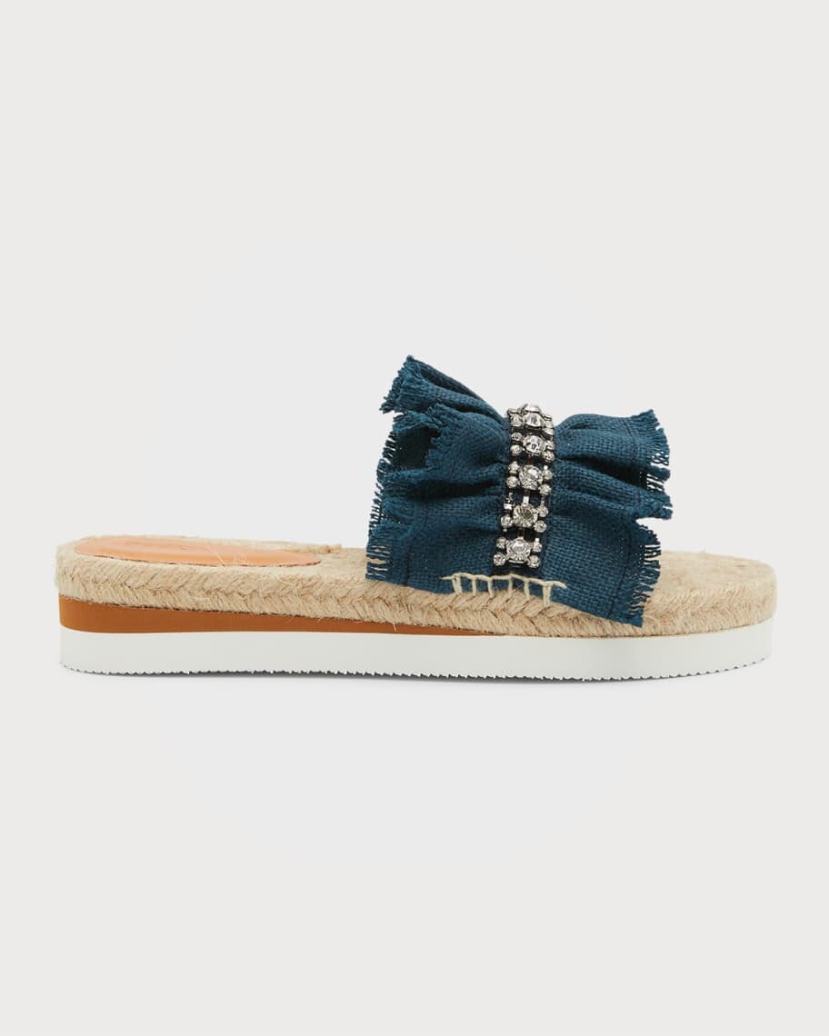 

Льняные эспадрильи со стразами Mollie See by Chloe