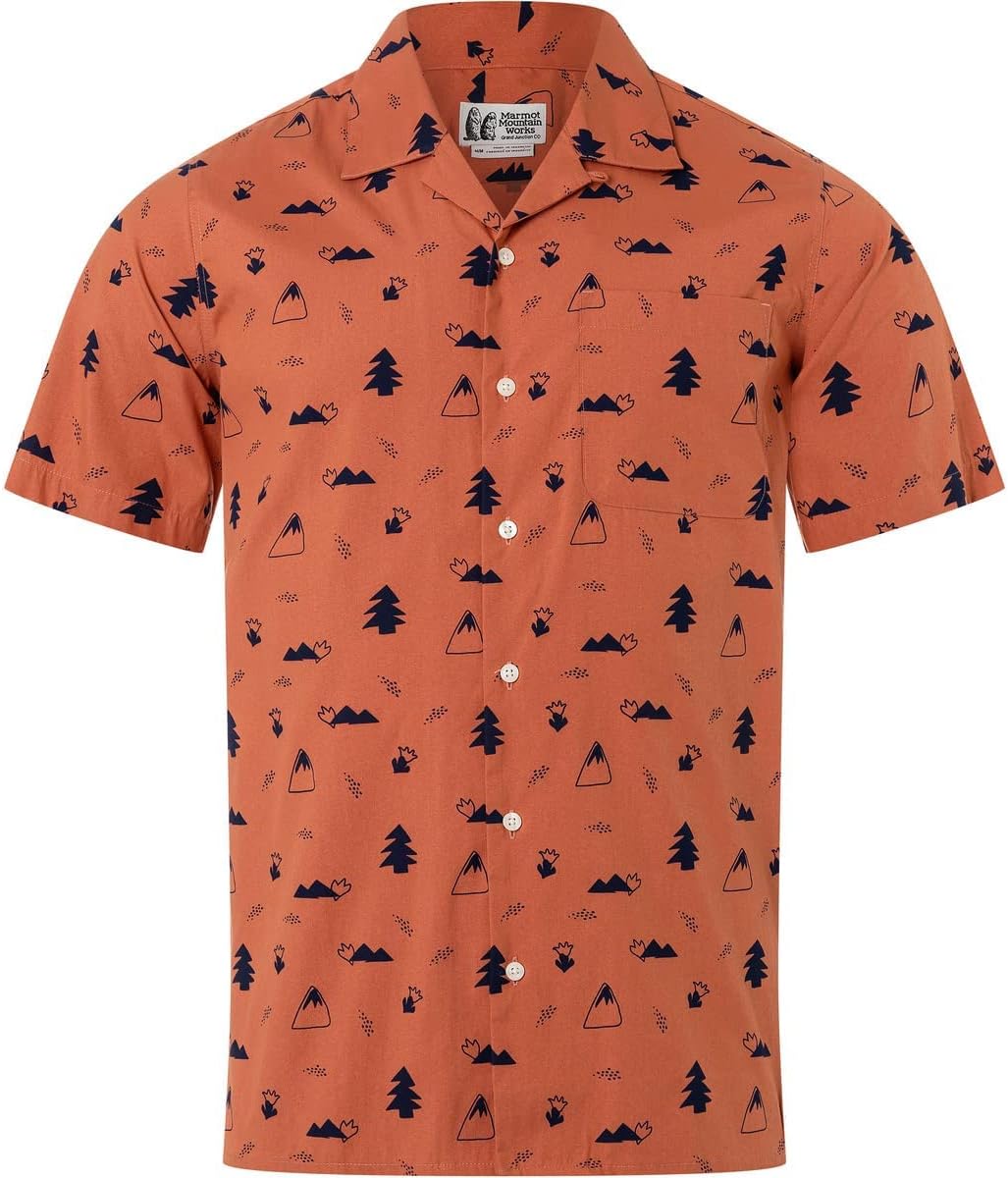 

Рубашка Muir Camp Novelty Short Sleeve Marmot, цвет Auburn/Arctic Navy