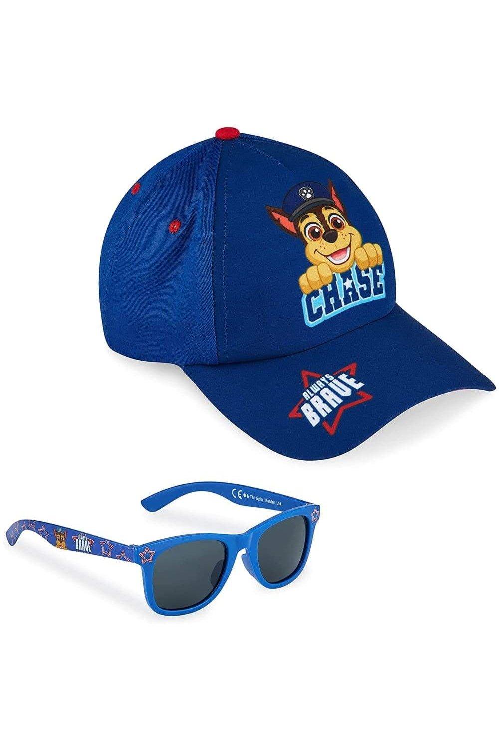 детские солнцезащитные очки диснеевская принцесса ариель Бейсболка и солнцезащитные очки Chase Paw Patrol, синий