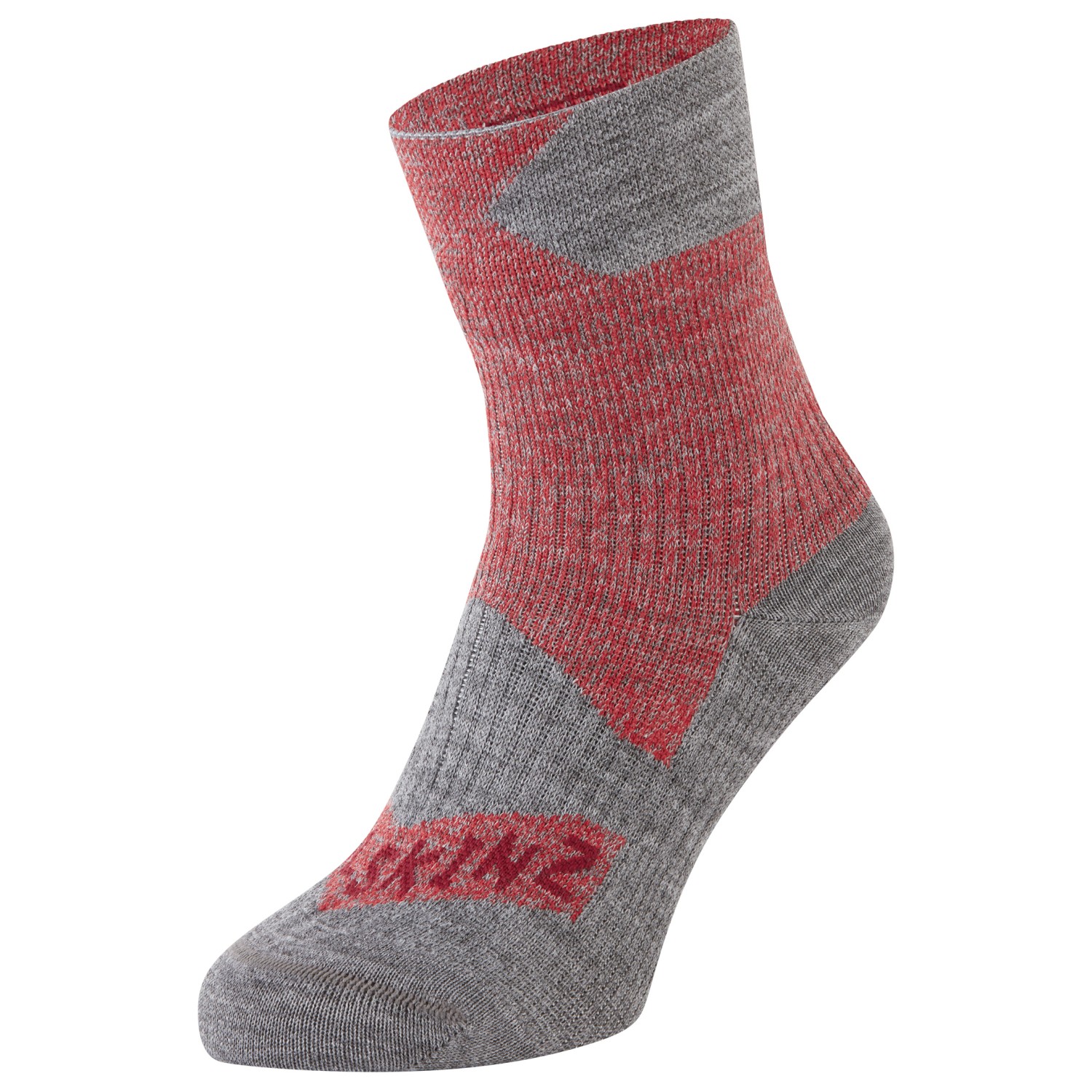 

Велосипедные носки Sealskinz Bircham, цвет Red/Grey Marl