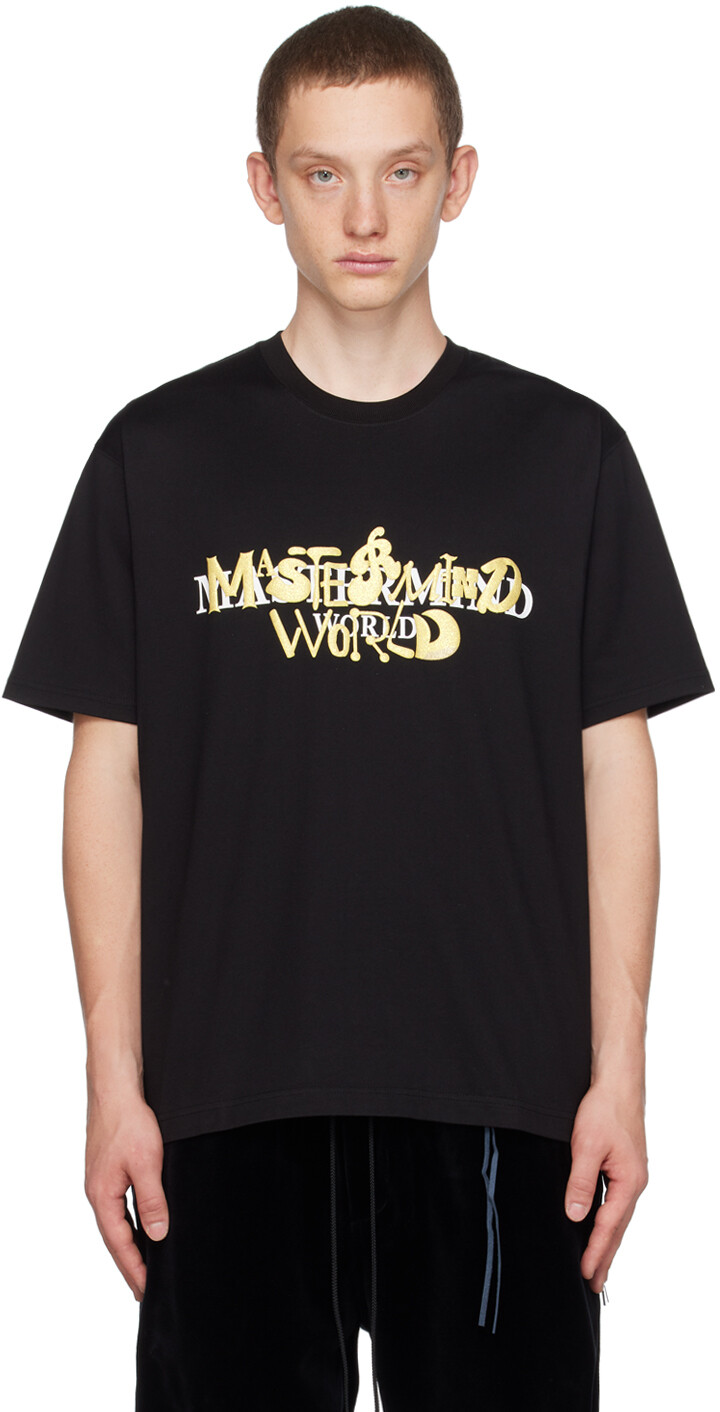 

Черная футболка с блестками MASTERMIND WORLD, Черный
