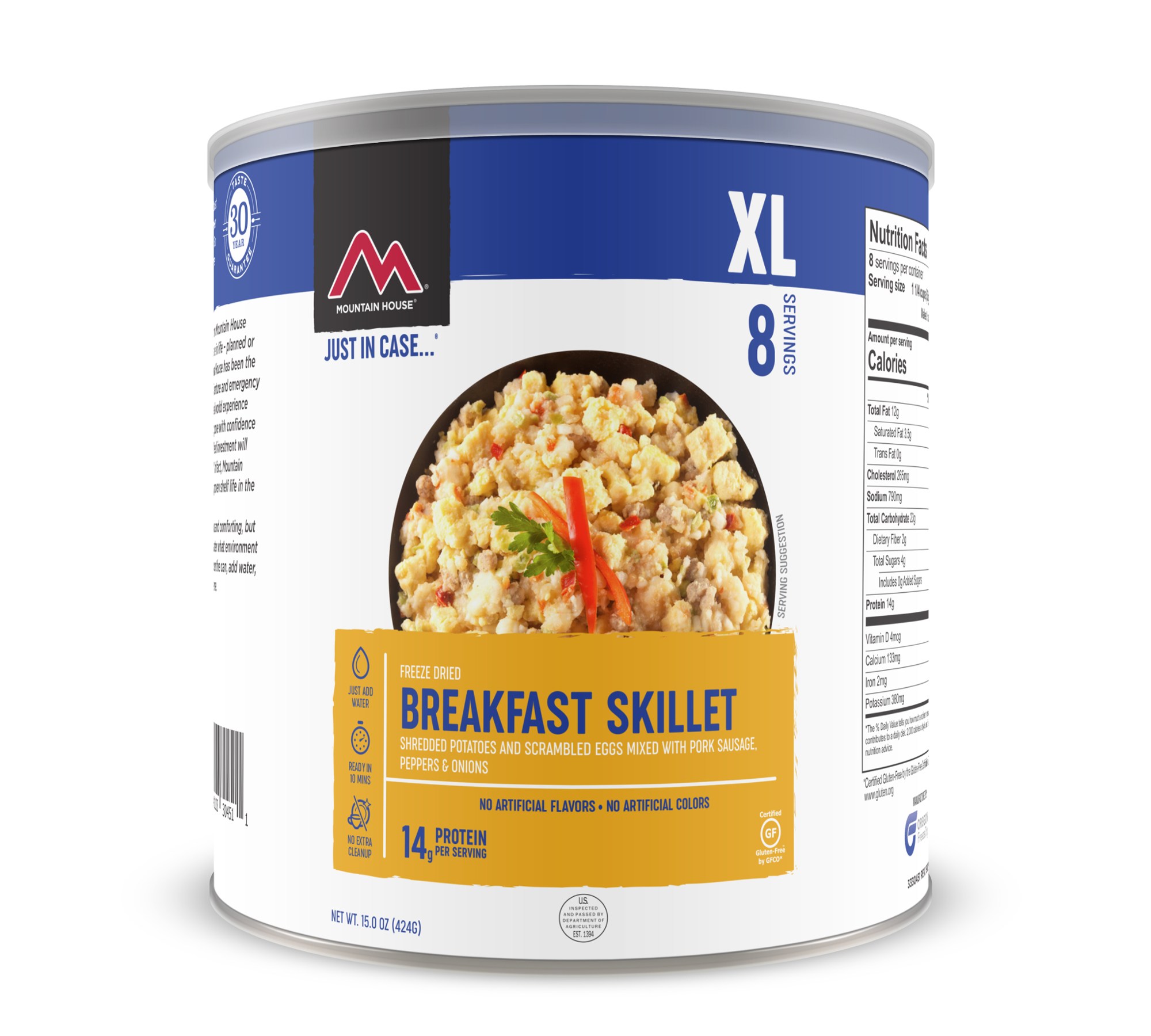 Сковорода для завтрака XL – 8 порций Mountain House классическая сковорода для завтрака – 2 5 порции mountain house
