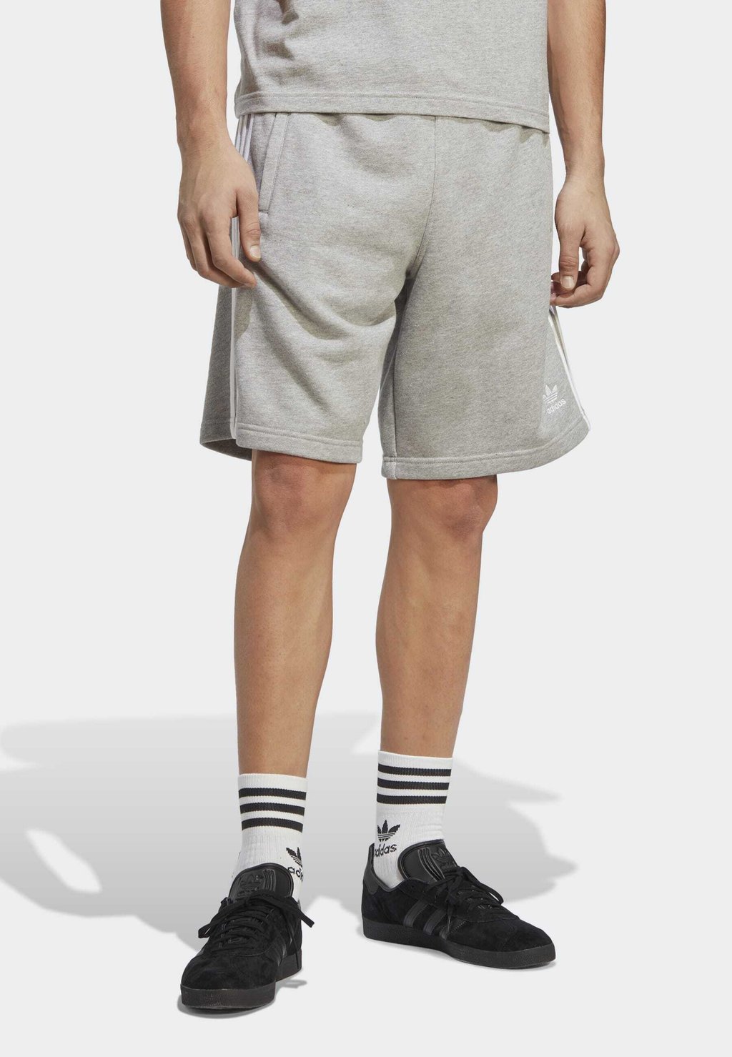 Спортивные штаны STRIPES adidas Originals, цвет medium grey heather цена и фото