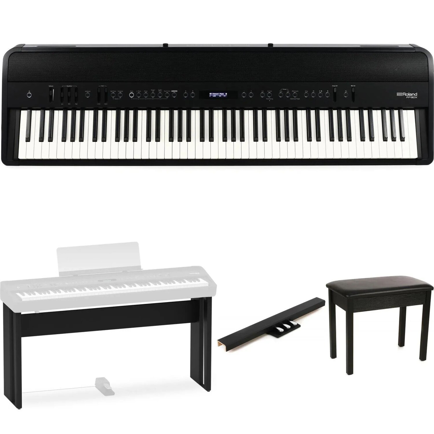 

Домашнее цифровое пианино Roland FP-90X — черный