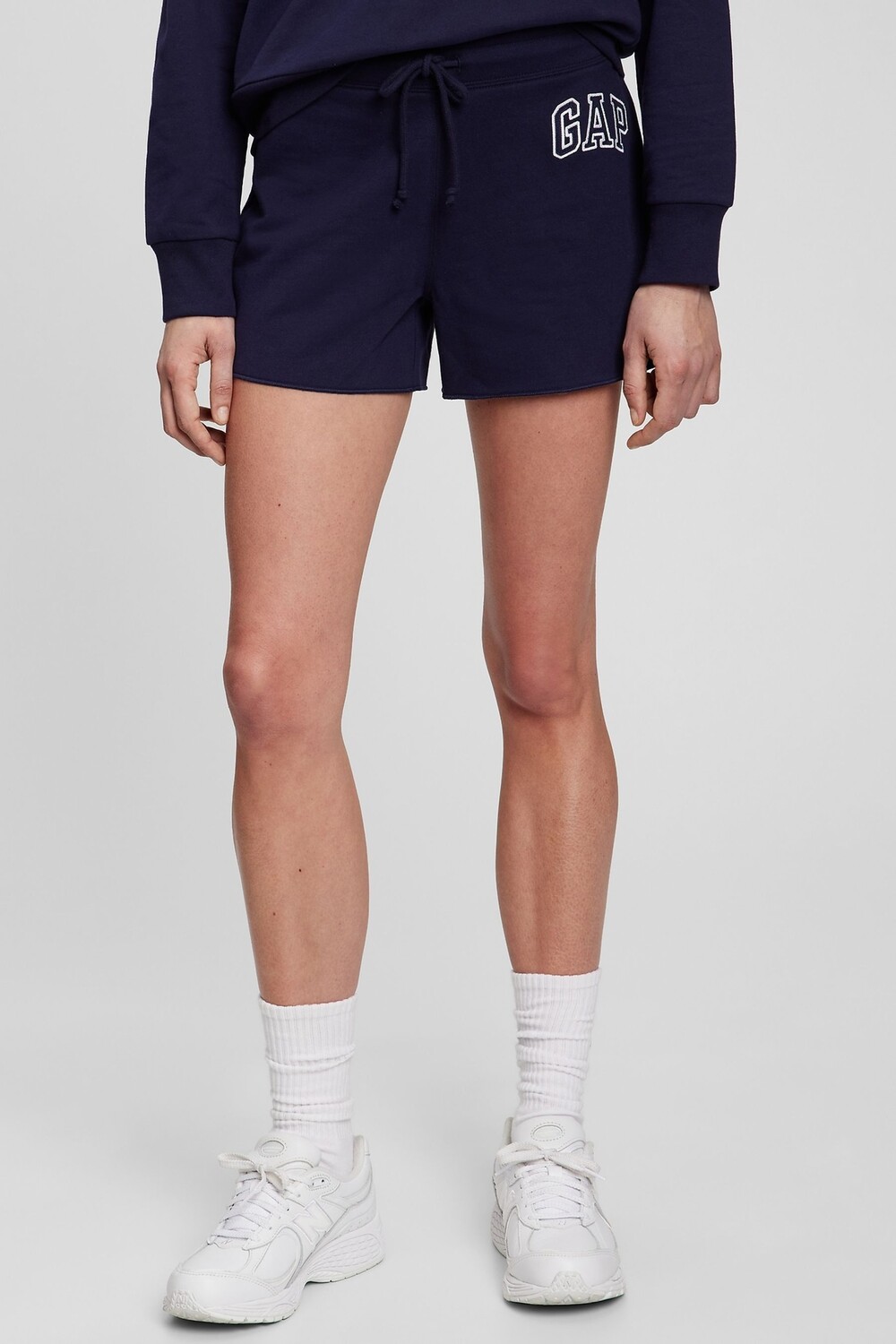 

Флисовые спортивные шорты с логотипом Gap, синий