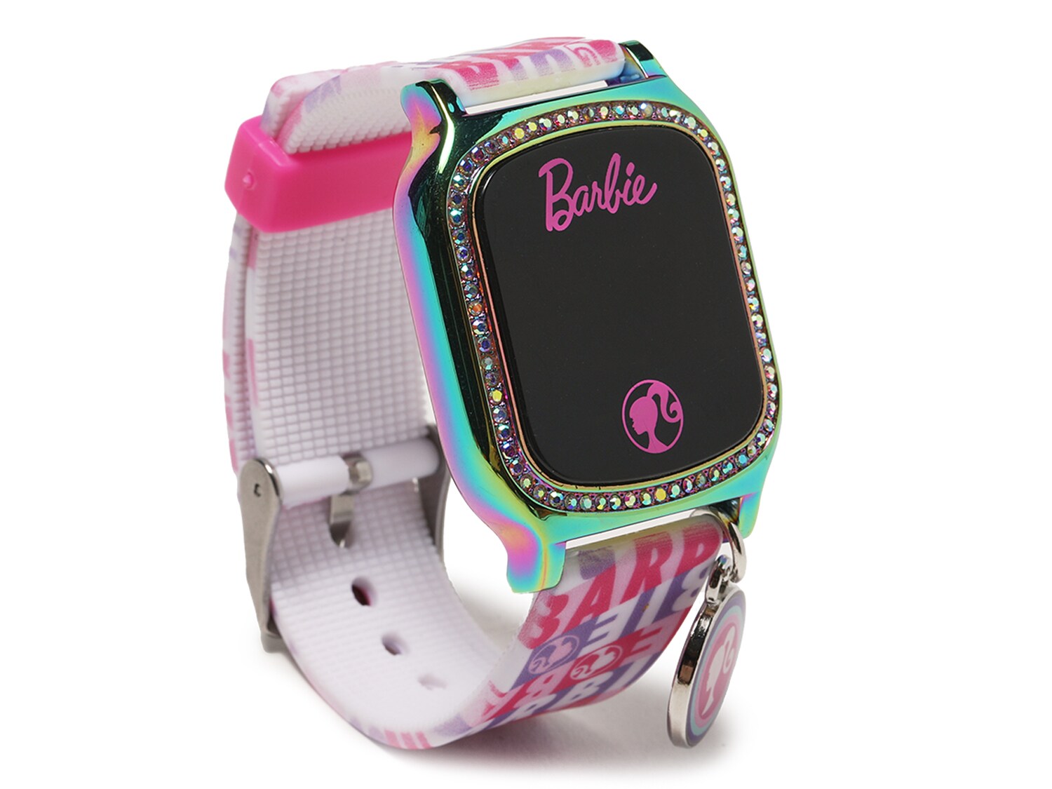 Часы Accutime Watch Barbie Charm с сенсорным экраном, розовый/фиолетовый часы accutime watch super mario красный синий