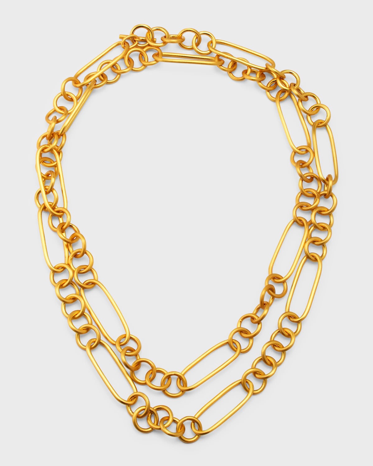 

Длинное колье с матовой цепочкой NEST Jewelry, цвет Gold