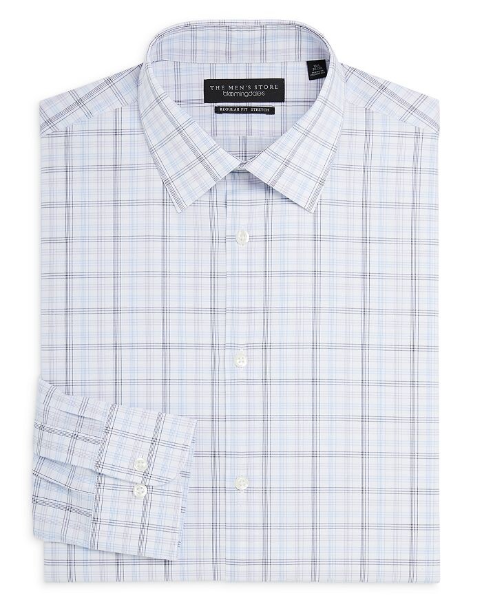 

Эластичная классическая рубашка классического кроя The Men's Store at Bloomingdale's