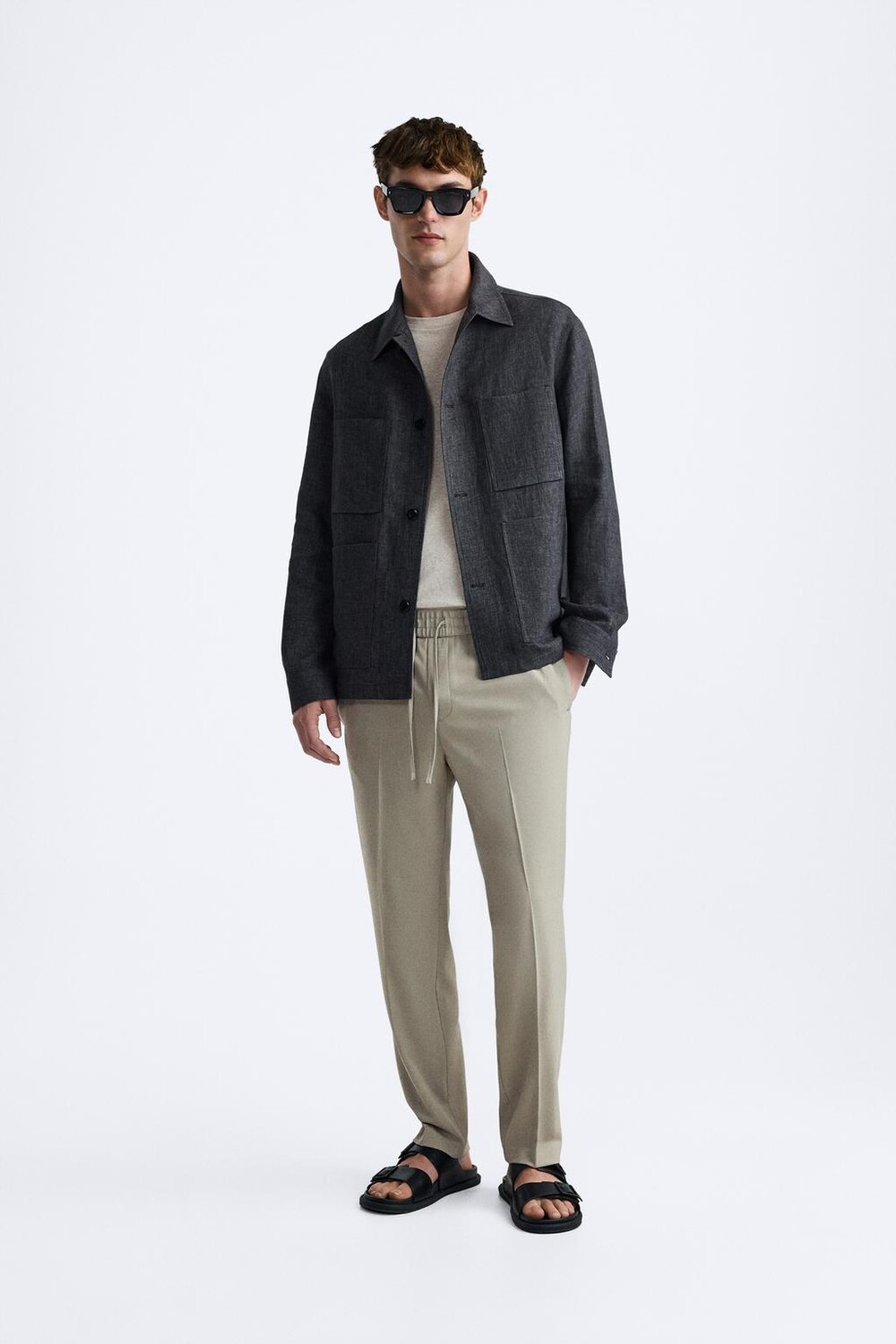 

Комфортные брюки для спортивных джоггеров ZARA, светло-зеленый